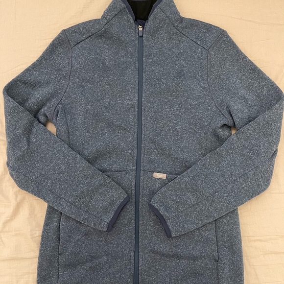 Figs Space Gray On Shift Sweater Knit Jacket - Picture 1 of 2